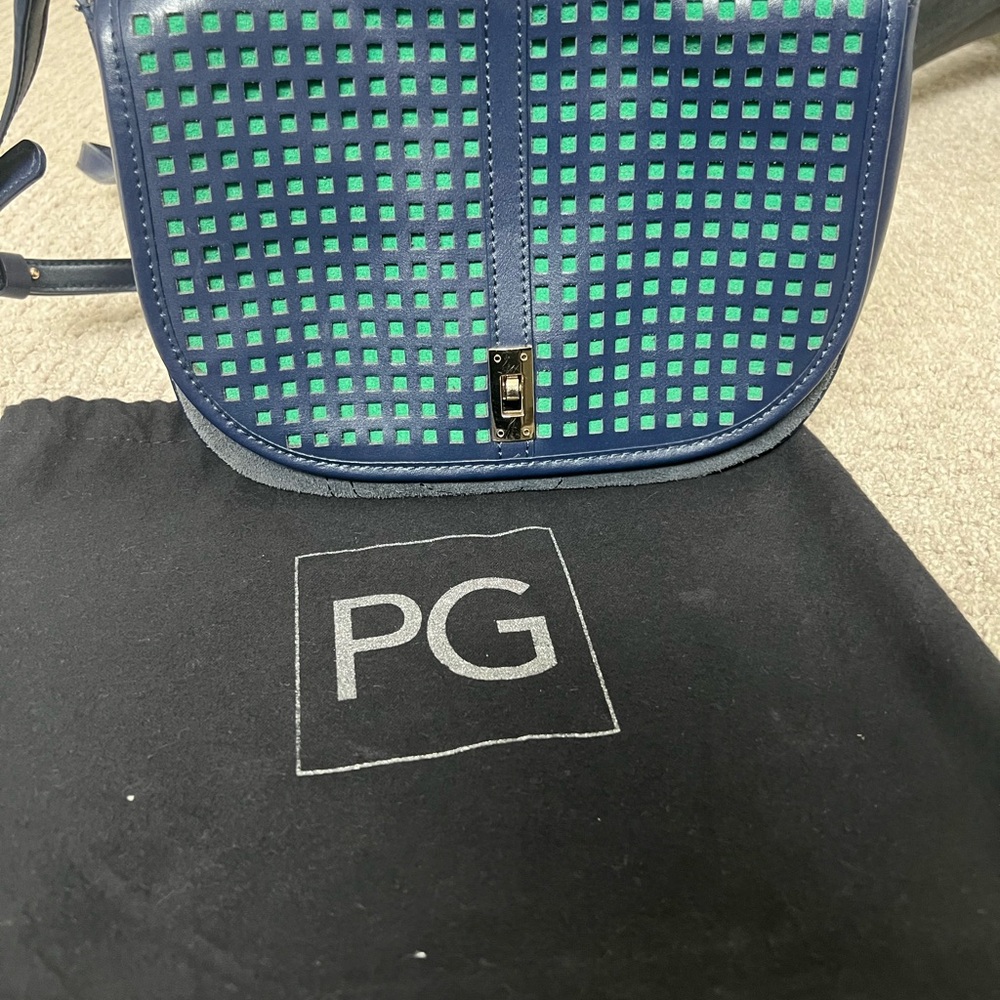 Blue and Green Women's Bag